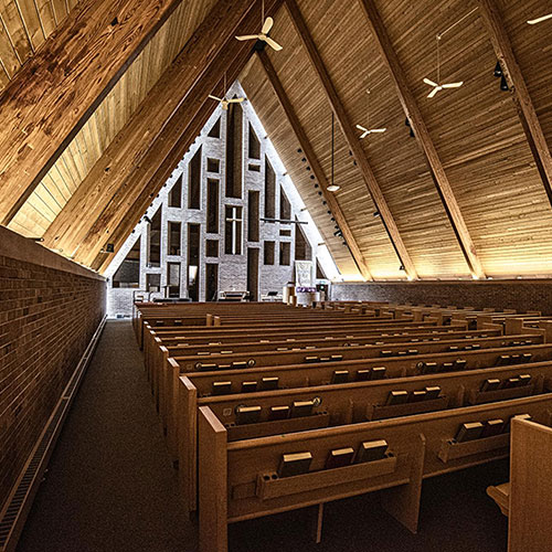 MUSE Photography Awards Silver Winner - Wood and Brick Church by Glenn Goldman