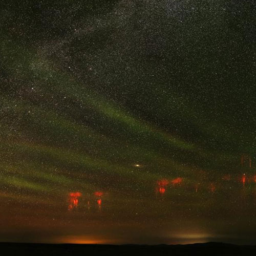 MUSE Photography Awards Silver Winner - Sky Glow and Sprites by Nathan Myhrvold