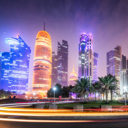 MUSE Photography Awards Gold Winner - Panorama of Doha – West Bay | Qatar by Nico Trhinkhaus 