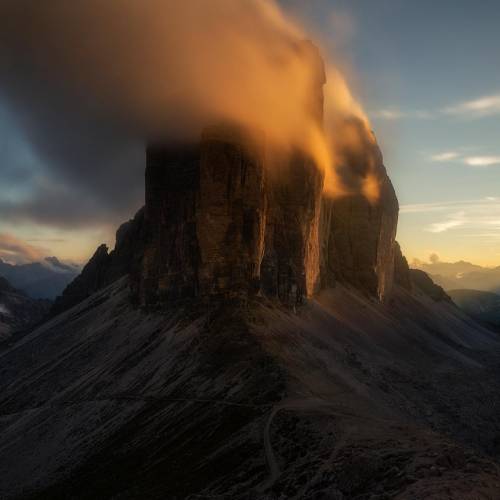 The fiery mountains
