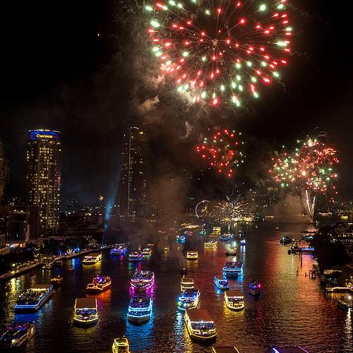 Bursts of Joy: New Year’s on the Chao Phraya, Bangkok
