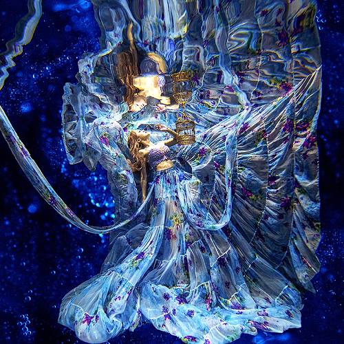 Dancing girl in the water 1