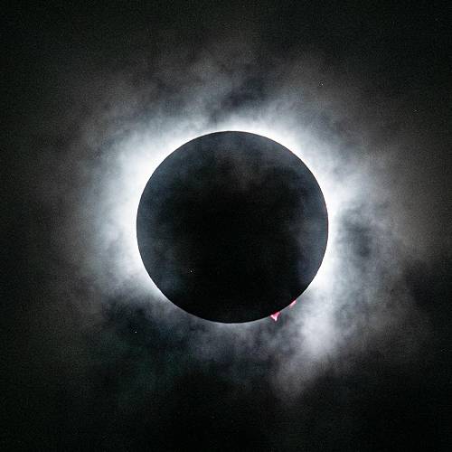 Award-winning photograph Cloudy Solar Eclipse by Russell Trozera, 2026 MUSE Photography Awards Platinum Winner