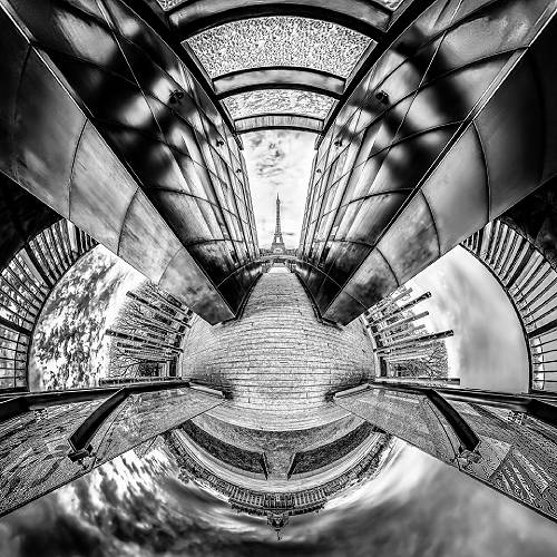 Award-winning photograph Paris Atmos-Sphere B&W by Christian Kleiman, 2026 MUSE Photography Awards Gold Winner