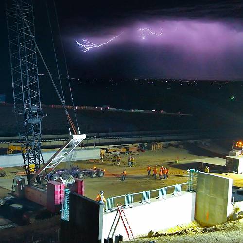 Award-winning photograph Purple Lightning Storm by Susanne Arens, 2026 MUSE Photography Awards Silver Winner