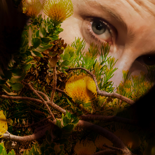 MUSE Photography Awards Gold Winner - HANGING OUT - IN NATURE (self-portrait diptych series) by Nicole Vittoria de Jager