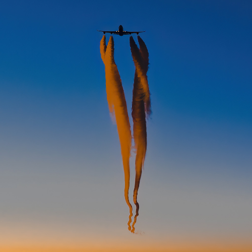 Sunset Contrails - Photography Winner