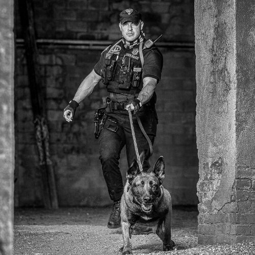 MUSE Photography Awards Gold Winner - K-9 Team Lennox by David Shilale