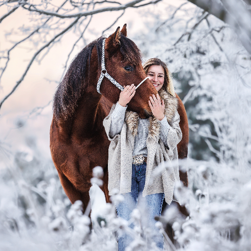 MUSE Photography Awards Gold Winner - Winter Wonderland with my best friend by Vivien Schust