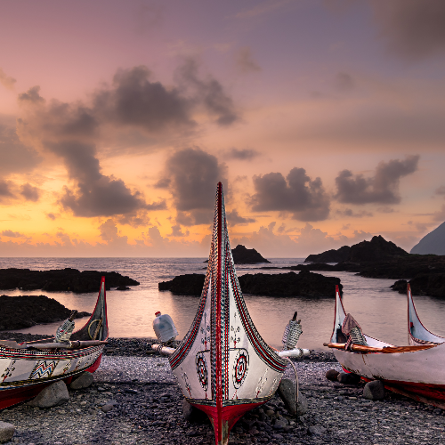 MUSE Photography Awards Gold Winner - A traditional boat in Orchid Island by jil lin Chen