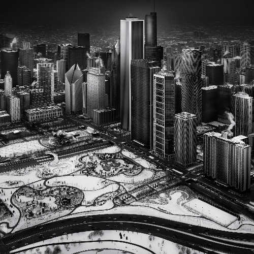 MUSE Photography Awards Platinum Winner - Aerial Chicago by Helena GARCIA HUERTAS