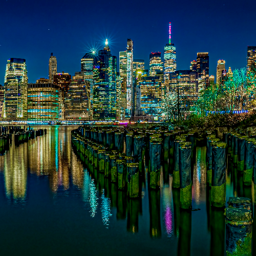 Old Pier One NYC Skyline View