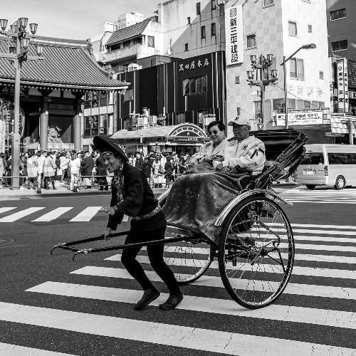 World pilgrim of Sensoji Temple