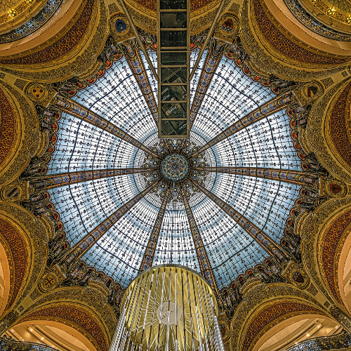 Award-winning photograph Galeries Lafayette Ceiling by Glenn Goldman, 2026 MUSE Photography Awards Gold Winner