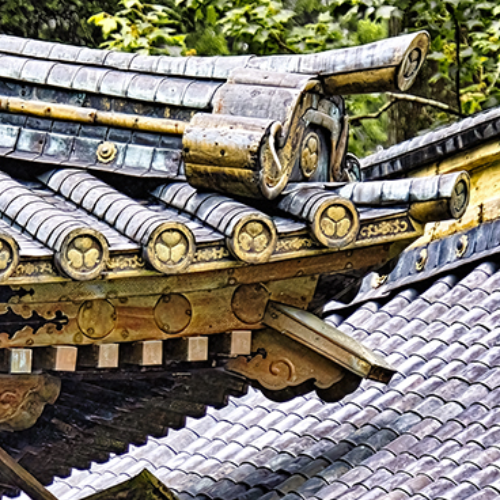 Award-winning photograph Toshogu Details: Roofs by Glenn Goldman, 2026 MUSE Photography Awards Silver Winner