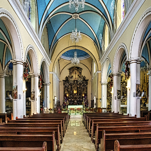 Award-winning photograph Cathdedral Interior, Ponce by Glenn Goldman, 2026 MUSE Photography Awards Silver Winner