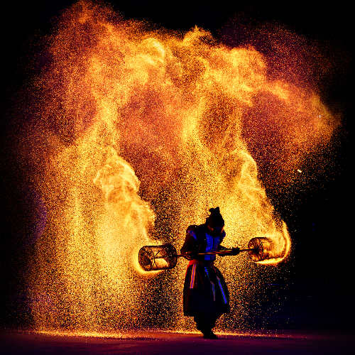 Award-winning photograph Dreamy fire dance by Shirley Wung, 2026 MUSE Photography Awards Gold Winner