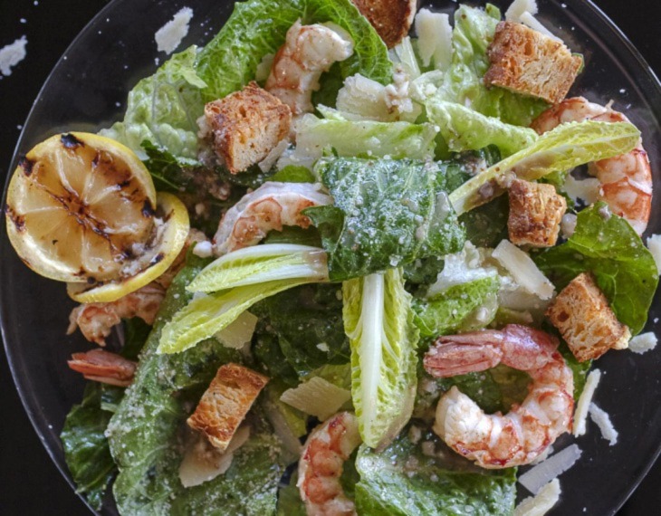 Sonoran Shrimp Caesar Salad by Jackie Alpers Wins Silver for Commercial Photography!